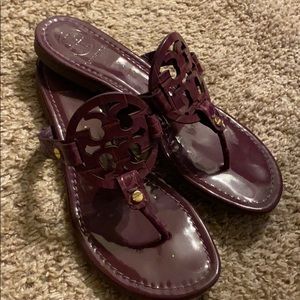Plum Tory Burch Miller Sandal size 7